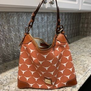 Longhorns Dooney & Bourke hobo handbag